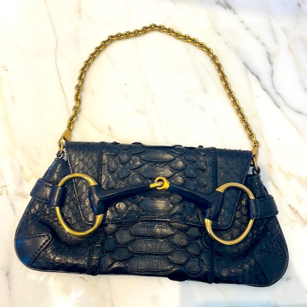 Authentic Python Gucci Evening Bag! - image 1